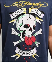 Ed Hardy Love Skull Eggplant T-Shirt