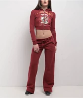 Ed Hardy Mi Amore Wine Sweatpants