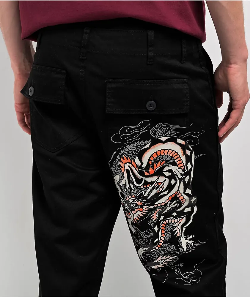 Ed Hardy NYC Skull Black Utility Pants