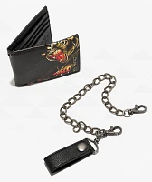 Ed Hardy Panther Chain Wallet