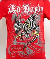 Ed Hardy Panther Dragon Red T-Shirt