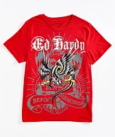 Ed Hardy Panther Dragon Red T-Shirt