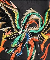 Ed Hardy Rhinestone Dragon Black T-Shirt