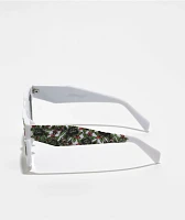 Ed Hardy Self Interest White Square Sunglasses