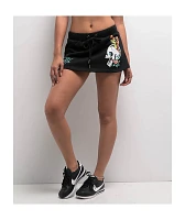 Ed Hardy Skull Butterflies Black Sweat Skirt