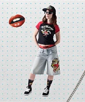 Ed Hardy Skull Tiger Black 2 Pack Crew Socks