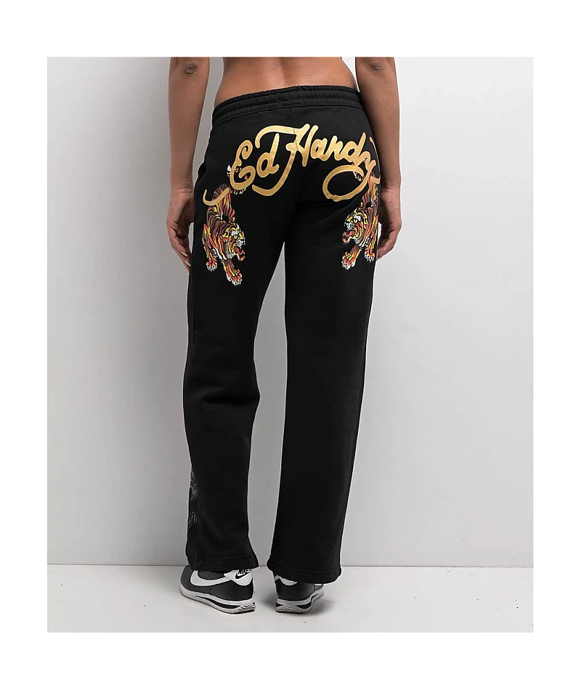 Ed Hardy Tigers Black Sweatpants