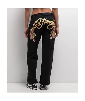 Ed Hardy Tigers Black Sweatpants