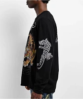 Ed Hardy Tigers Black Thermal Long Sleeve T-Shirt