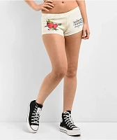 Ed Hardy Wings Biker White Lounge Shorts