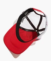 Ed Hardy x Broken Promises Blood Ties Red & White Trucker Hat