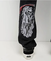 Ed Hardy x Broken Promises Death Shadow Black Loose Fit Jeans