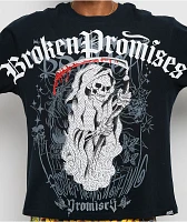 Ed Hardy x Broken Promises Death's Shadow Black T-Shirt