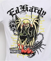 Ed Hardy x Broken Promises Miss Me Later White T-Shirt