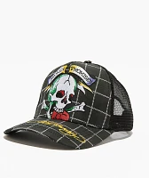 Ed Hardy x Broken Promises Wasted Love Black Trucker Hat