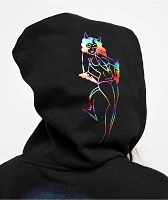 Ed Hardy x Kim Petras Dagger Girl Black Zip Hoodie