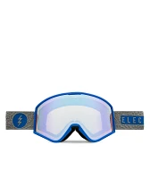 Electric Hex Flood Blue & Yellow Blue Chrome Snowboard Goggles