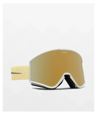 Electric Kleveland Canna Speckle & Gold Chrome Snowboard Goggles