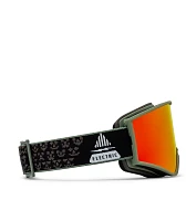 Electric Kleveland EK1 Drama Moss Black & Red Chrome Snowboard Goggles