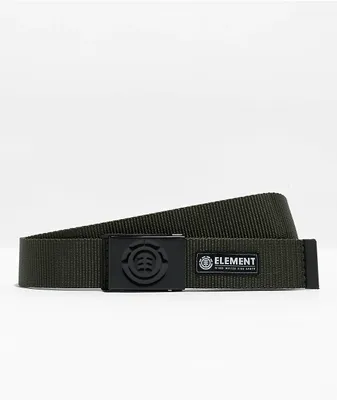 Element Beyond Army Green Web Belt