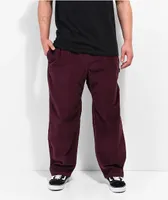 Element Chillin Wine Corduroy Pants