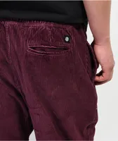 Element Chillin Wine Corduroy Pants