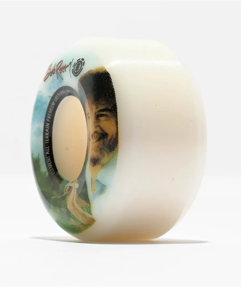 Element Happy Painter 54mm 99a White Skateboard Wheels