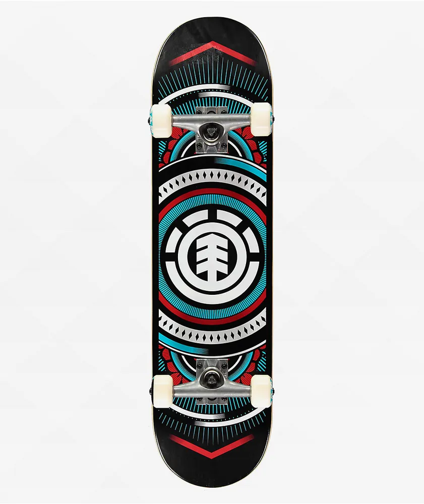 Element Hatched Blue & Red 8.0" Complete Skateboard