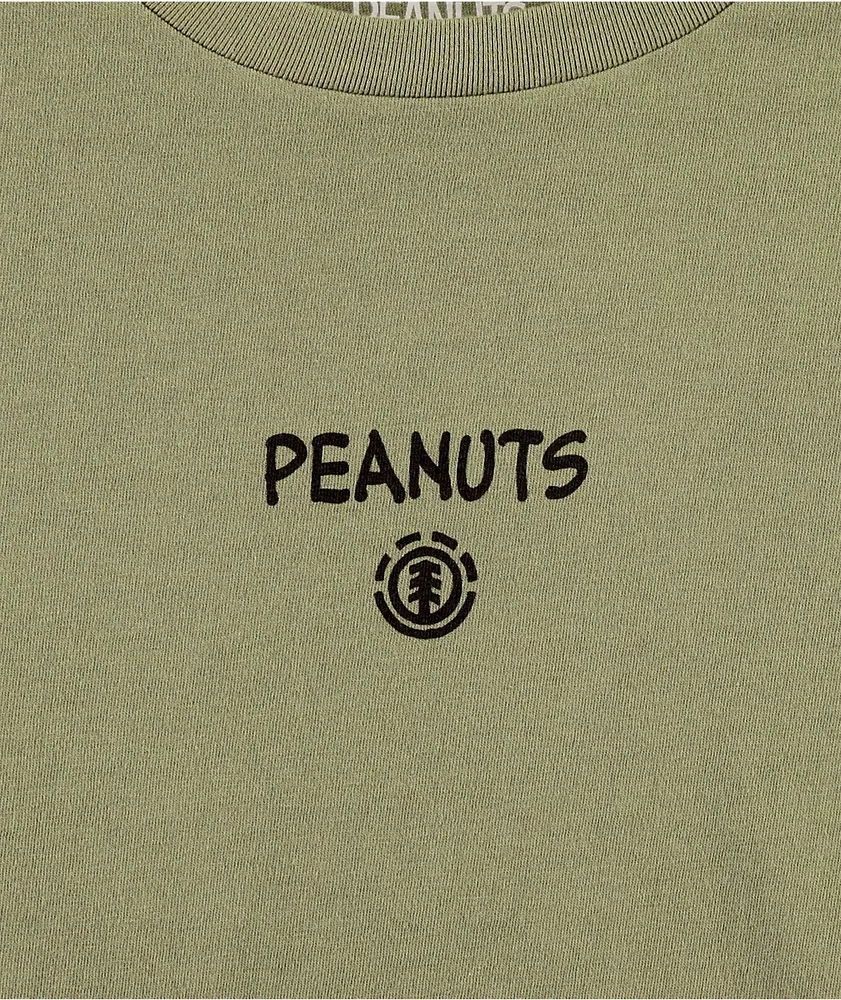 Element x Peanuts Kruzer Olive Green T-Shirt