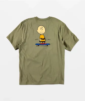 Element x Peanuts Kruzer Olive Green T-Shirt
