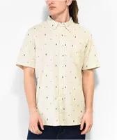 Element x Smokey Bear Barbecus Natural Short Sleeve Button Up Shirt