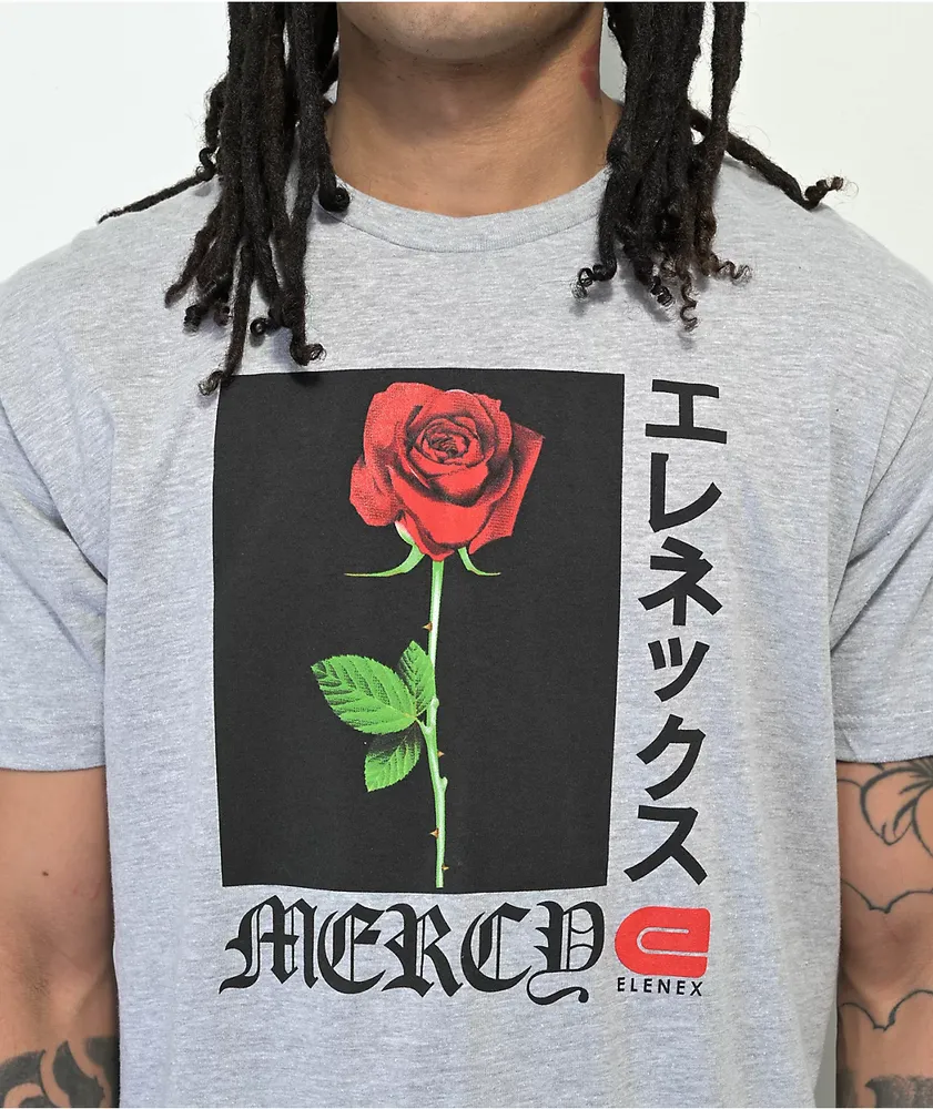 Elenex Mercy Rose Grey T-Shirt