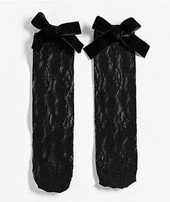 Ella Shea Black Lace Ankle Socks