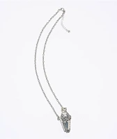 Ella Shea Poison Bottle 24" Silver Chain Necklace