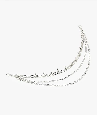 Ella Shea Spike Silver Pocket Chain