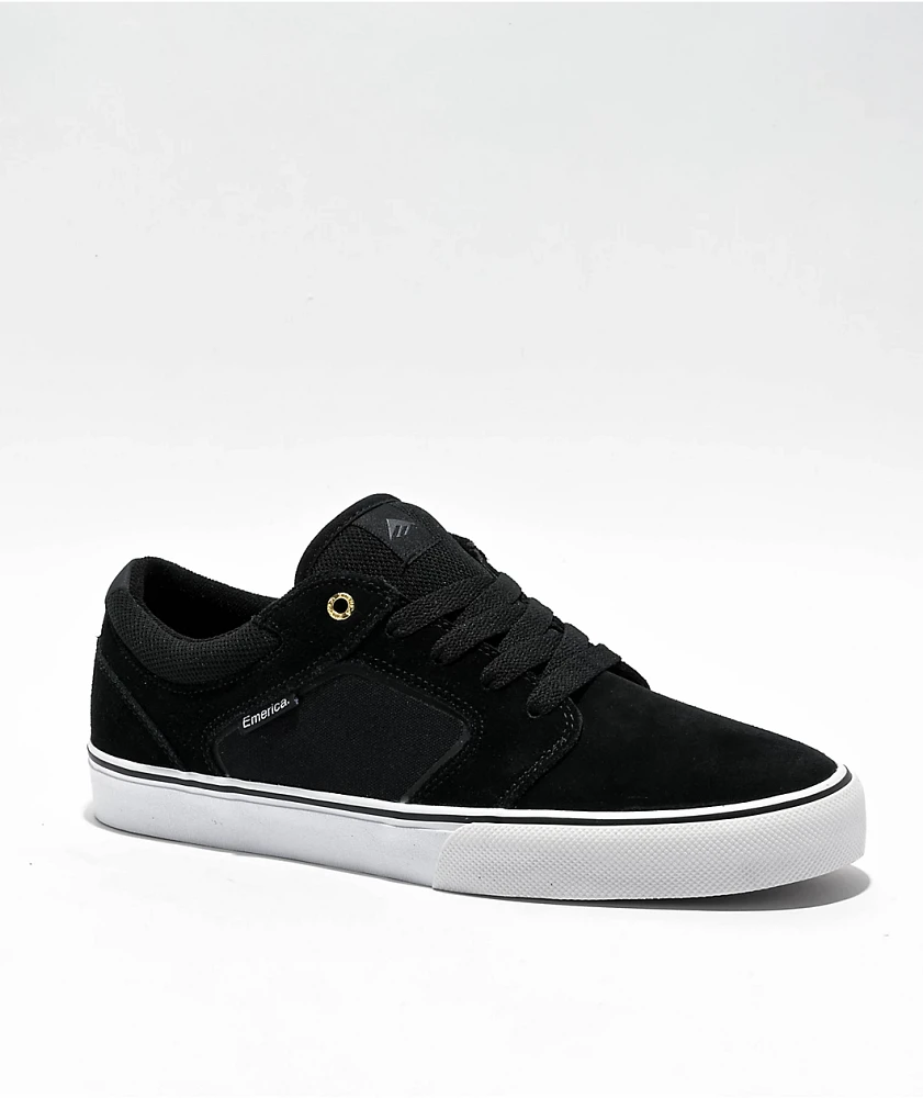 Emerica Cadence Black & White Skate Shoes