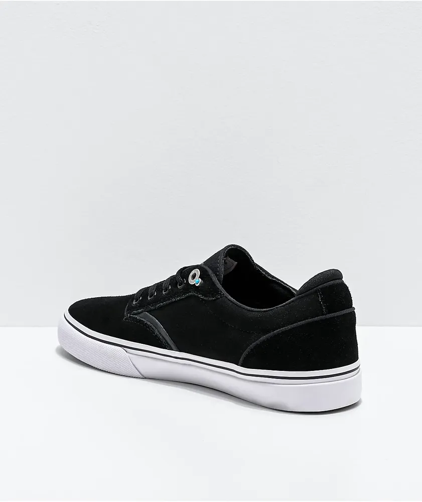 Emerica Dickson Black, White & Gold Skate Shoes