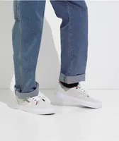 Emerica Dickson White & Red Skate Shoes
