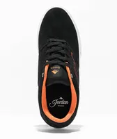 Emerica Low Vulc Black, White & Orange Skate Shoes