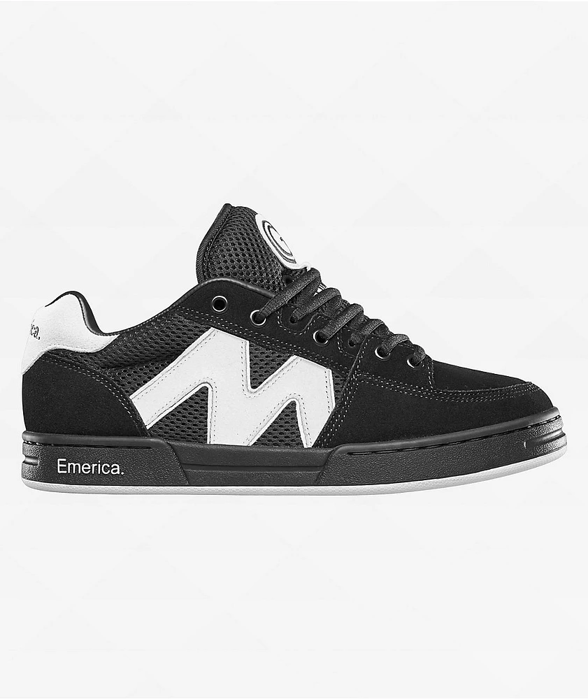 Emerica OG-1 Black & White Skate Shoes