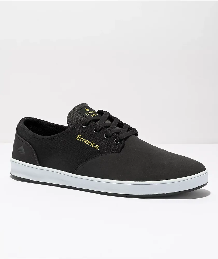 Emerica Romero Laced Grey, Black & Yellow Skate Shoes