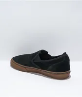 Emerica Wino G6 Black & Gum Slip-On Skate Shoes