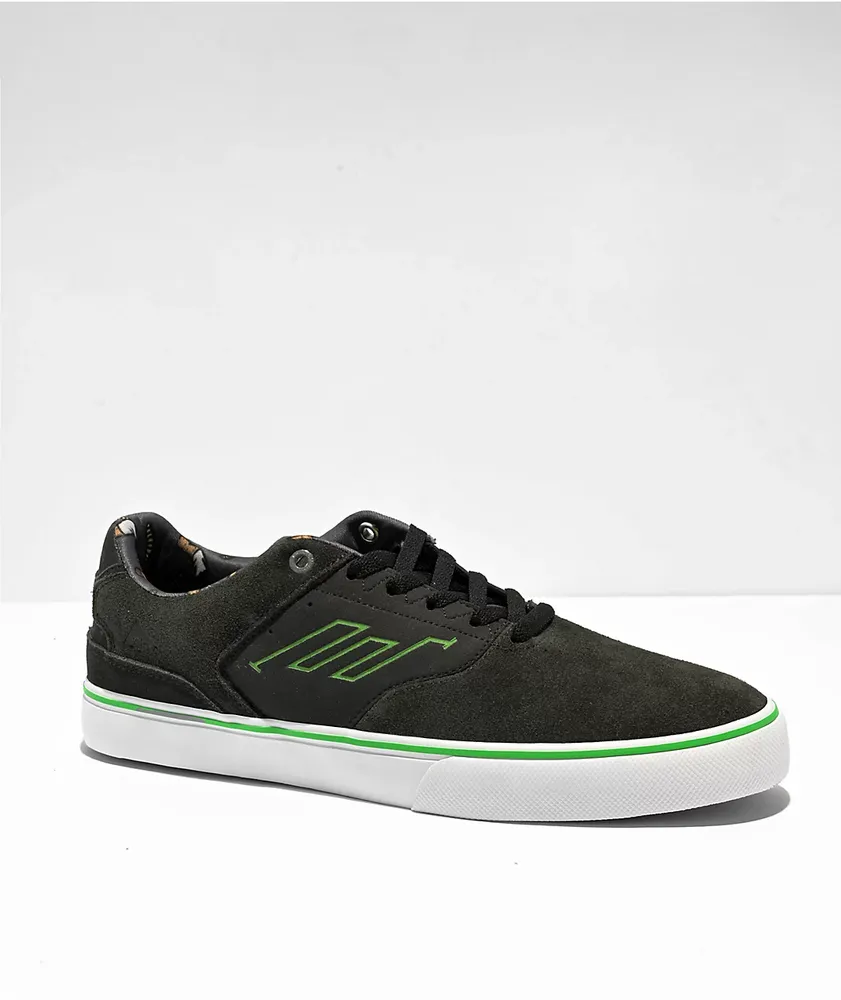 Emerica x Creature Low Vulc Charcoal Skate Shoes