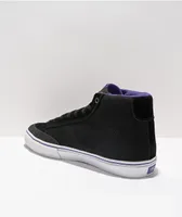 Emerica x Dinosaur Jr Omen Black & Purple High Top Skate Shoes