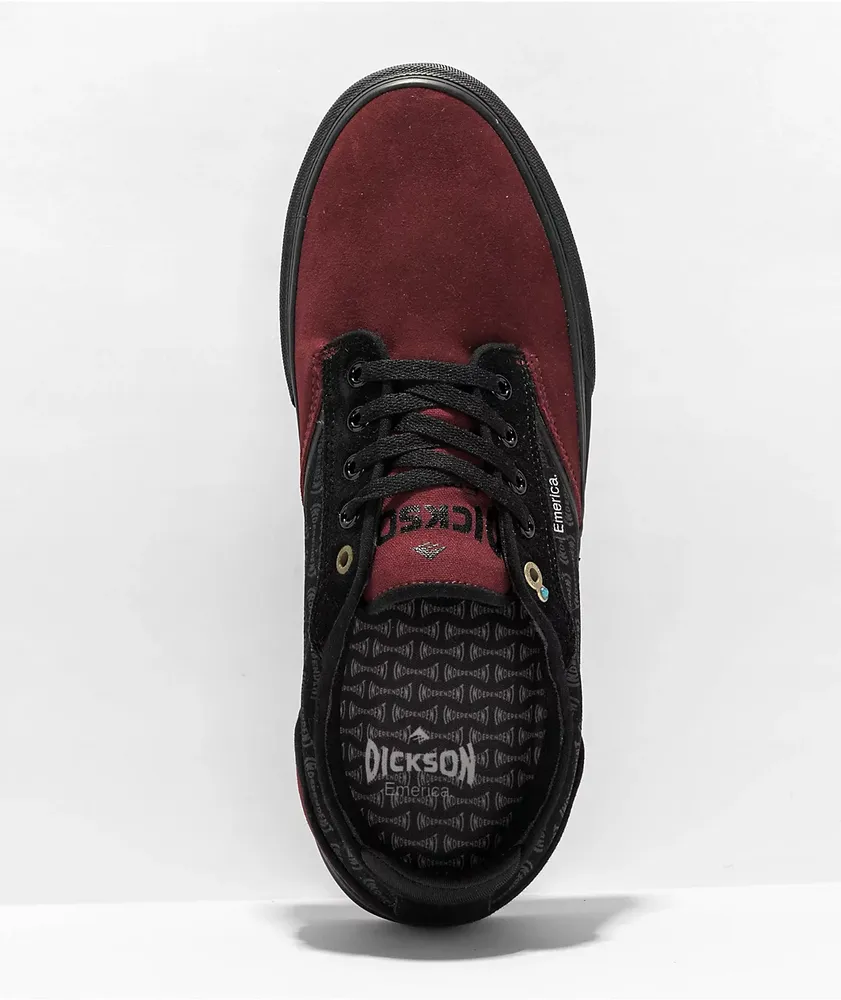 Emerica x Independent Black & Red Skate Shoes