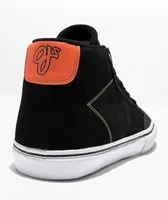 Emerica x OJ Wheels Omen Black & Orange High Top Skate Shoes