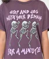 Emma Atterbury Demon Jog Purple T-Shirt