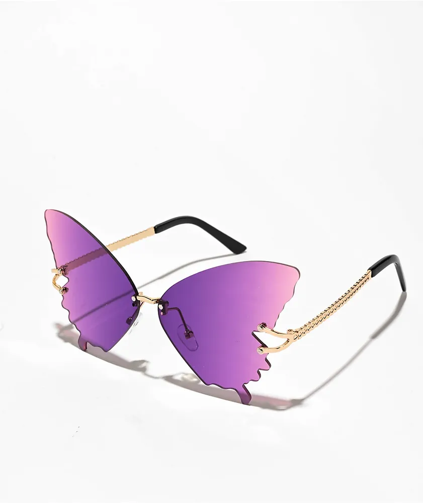 Emmy Butterfly Purple Sunglasses