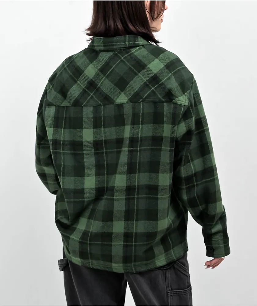 Empyre Akrin Green Plaid Flannel Shirt