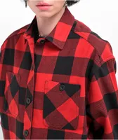 Empyre Akrin Red Plaid Flannel Shirt